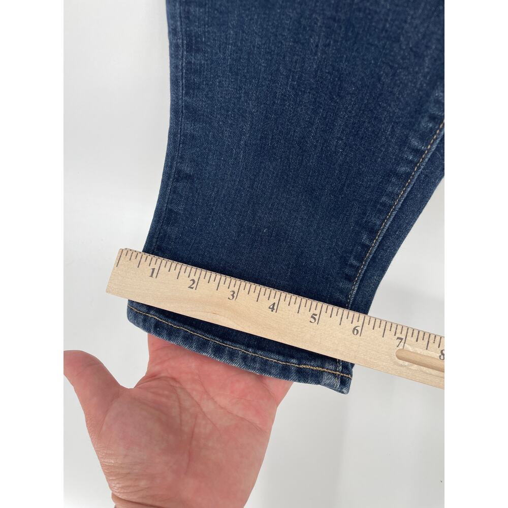 Paige Dark Denim Mid Rise Jimmy Jimmy Skinny Jeans Size 28 - Picture 7 of 12